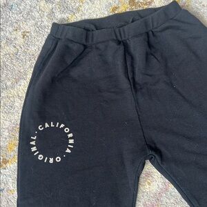 Rylee & Cru Kids Black Sweatpants with California Graphic